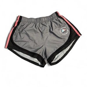 Varsity Athletic Shorts Gray and Pink Lightweight Design